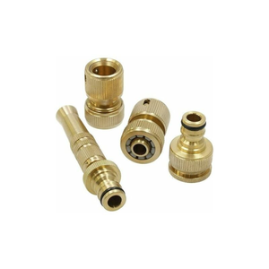 Adaptateurs Réducteurs 1/2'' à 3/4''en Laiton, Lot de 4 avec Joints en Silicone et Caoutchouc, Résistant à la Pression et Corrosion pour Raccord Plomberie de Tuyaux Robinets et Systèmes d'Irrigation