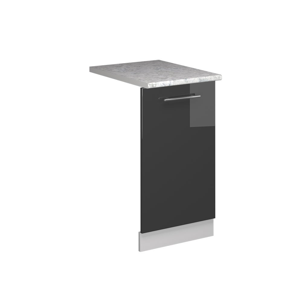 Façade Lave-vaisselle Fame-Line 45cm Pour Meuble Cuisine - Style Rustique Blanc/vert/or - Vicco