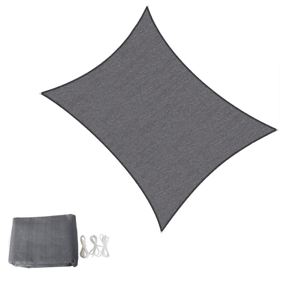 ZENSUKYE 4x6M Toldo Vela De Sombra Rectangular Impermeable, Malla Sombra Parasol Protección UV