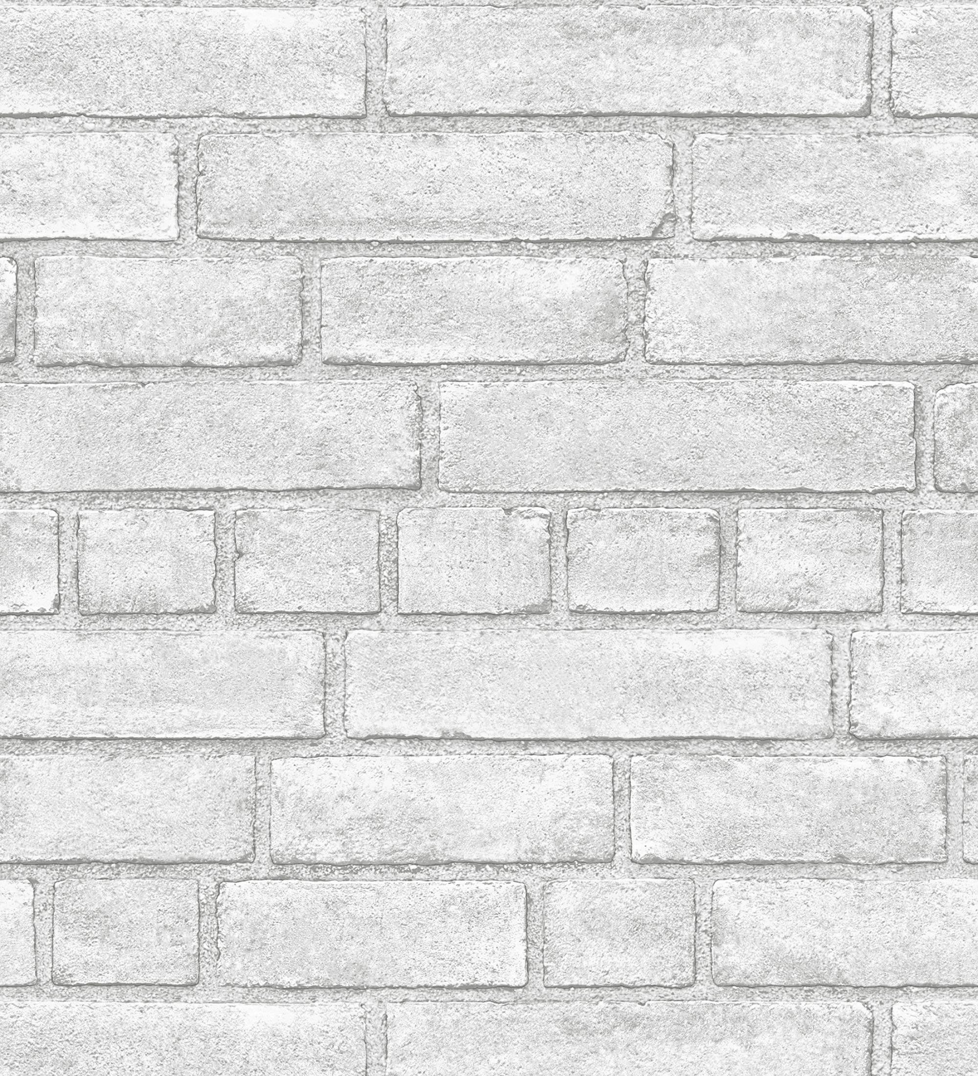 Papier peint vinyle brique blanches texture de pierre - Dallas 679631 de GAULAN - Rouleaux de 10 m x 0,53 m - 2