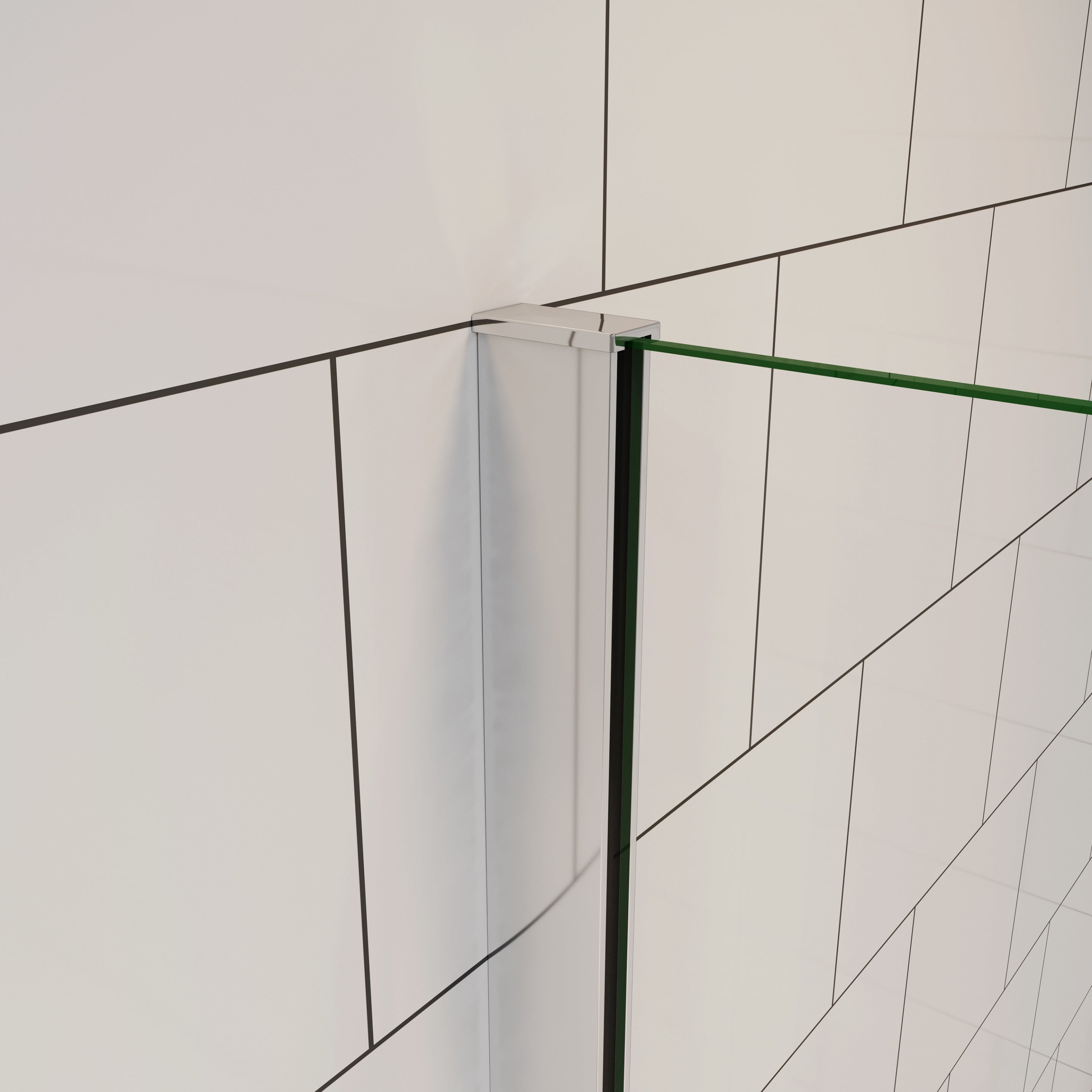 Pare-baignoire fixe - 70cm - écran de baignoire H.130cm - 5mm verre trempé - 3