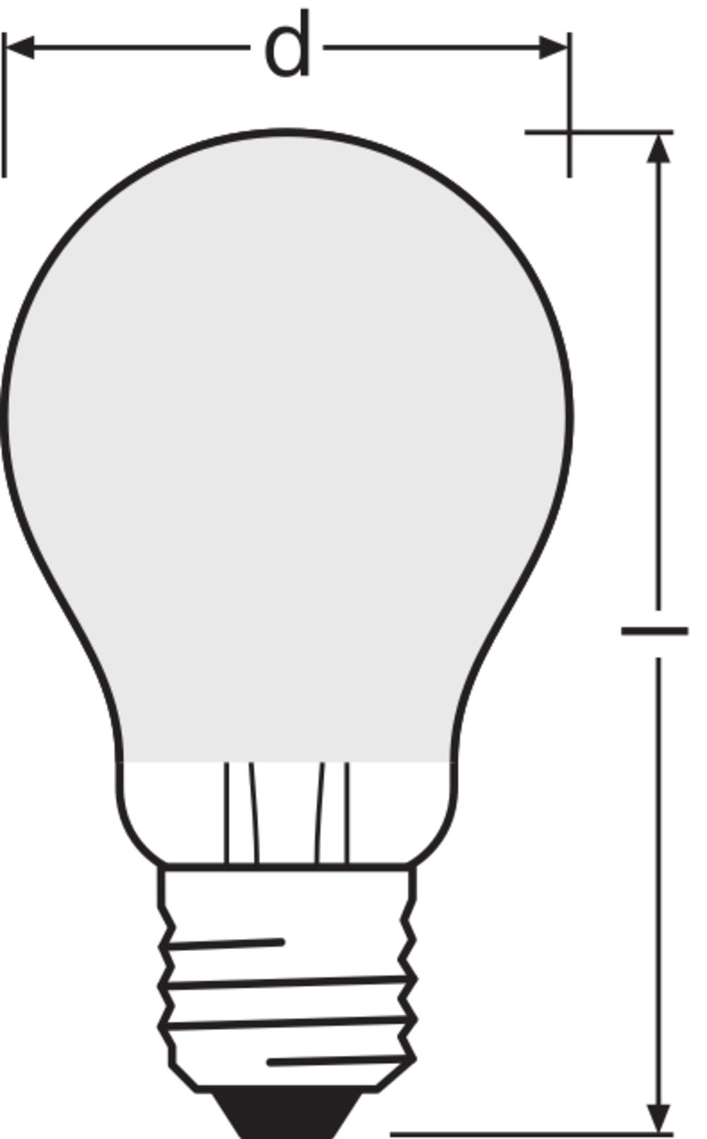 OSRAM Ampoule LED - E27 - Warm White - 2700 K - 7 W - remplacement pour 60-W-Incandescent bulb - givré - LED Retrofit CLASSIC A - 3