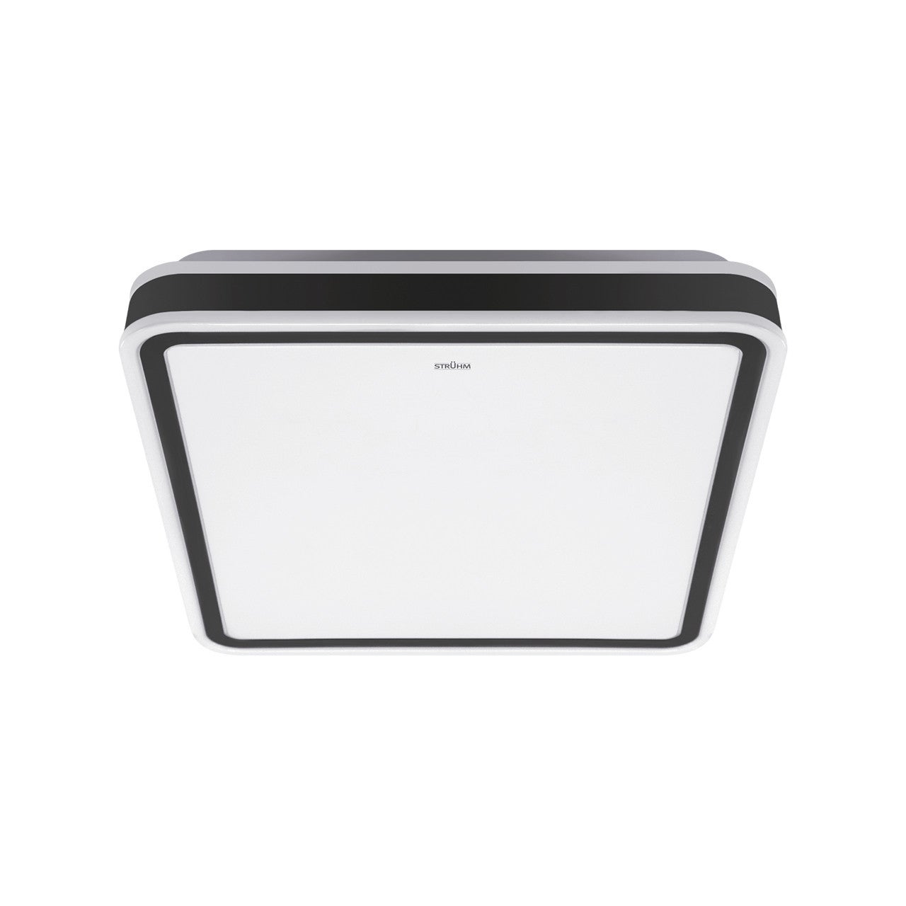 Plafon Aurelia kwadratowy biało-czarny LED 24W 4100K 1560lm wym: 6,5 x 33 cm IP44 tworzywo sztuczne Struhm