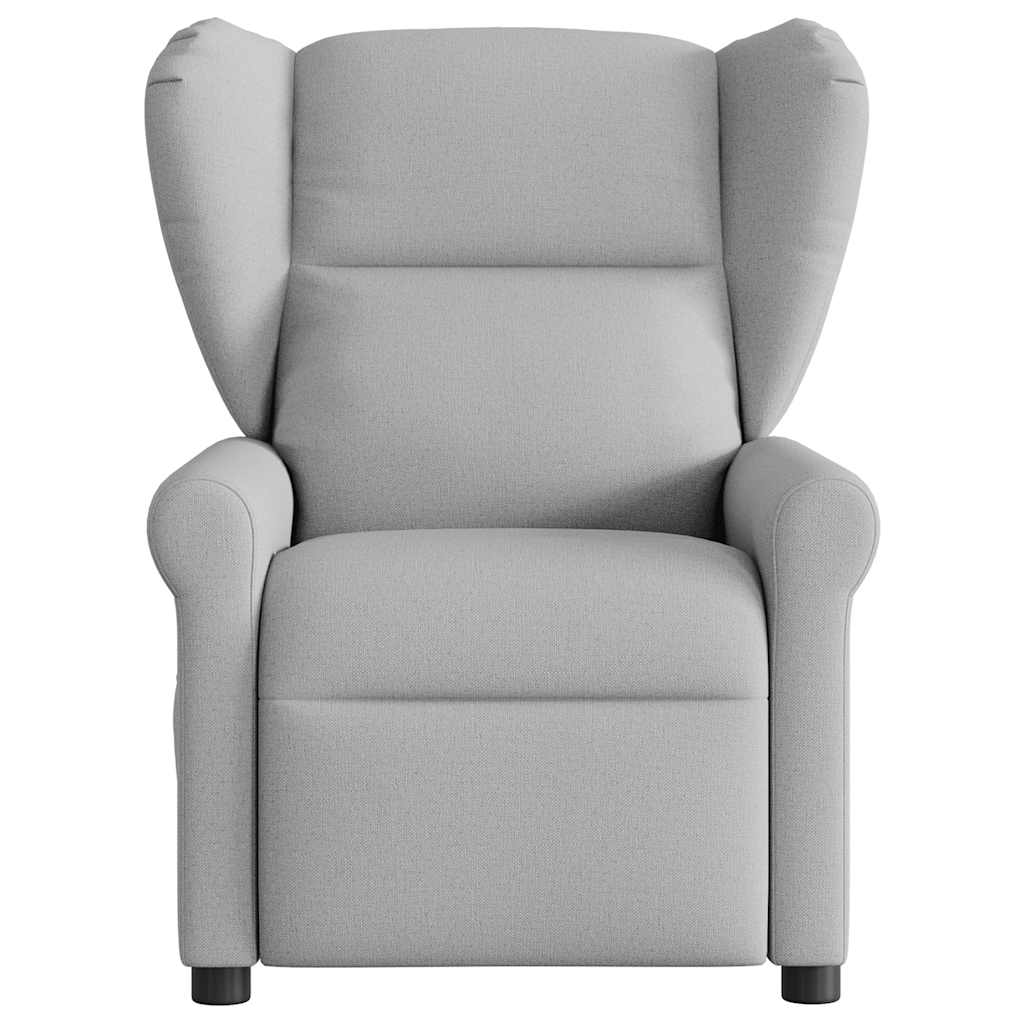 Fauteuil de massage | Fauteuil de relaxation | Chaise de relaxation inclinable gris nuage tissu CFW791126 - 3