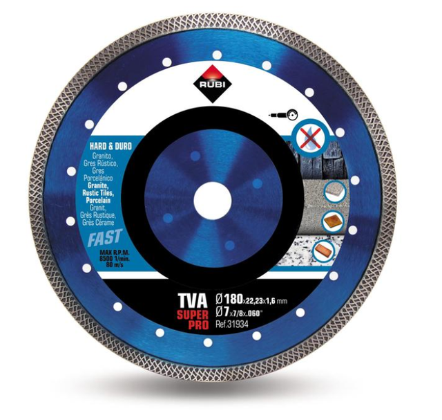 Disque Turbo Viber Tva Superpro RUBI - 180 mm