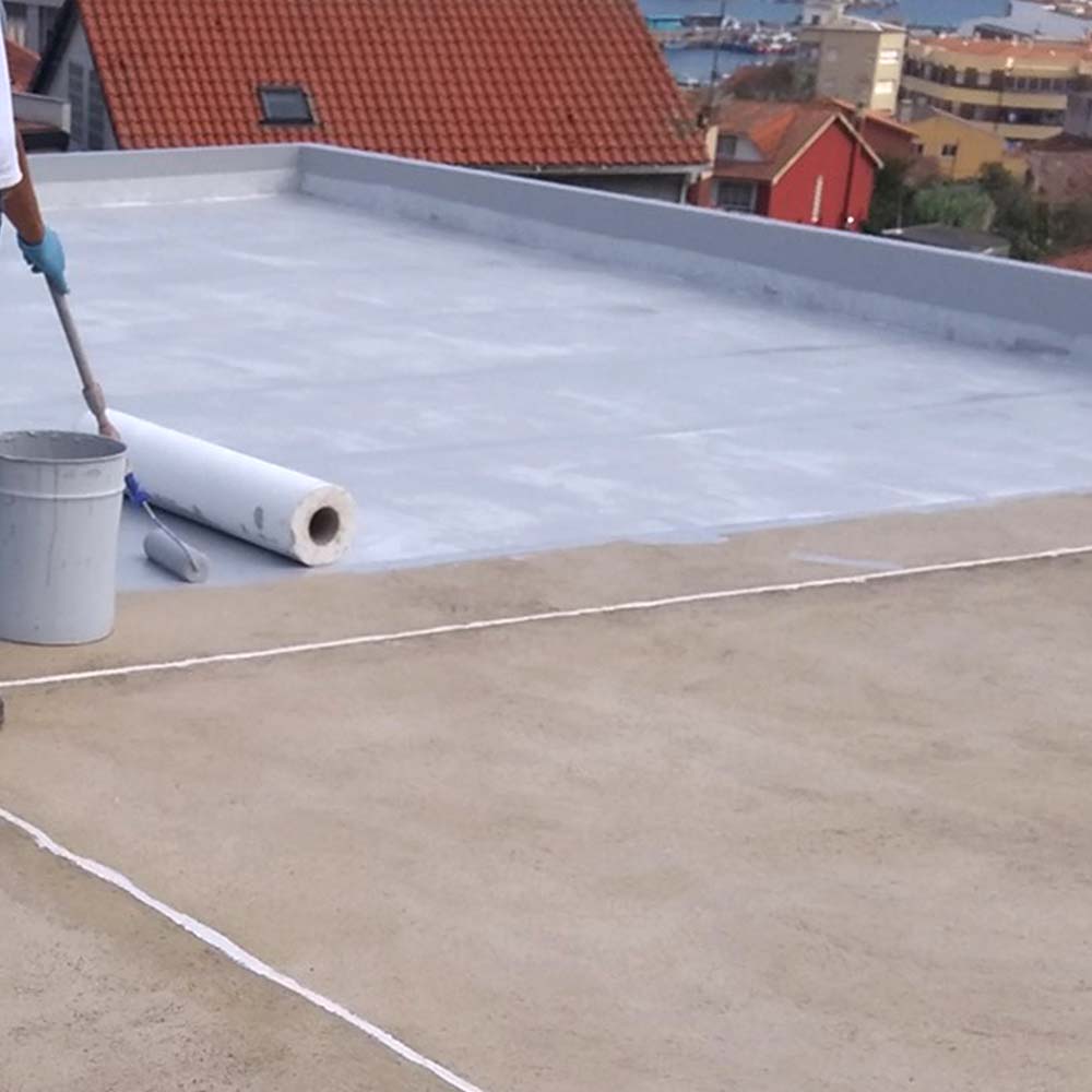 Rouleau Géotex Blanc 25m x 1m (Poids : 60 g/m²) - Géotextile tissé de renfort pour travaux d'étanchéité. Application facile - 4