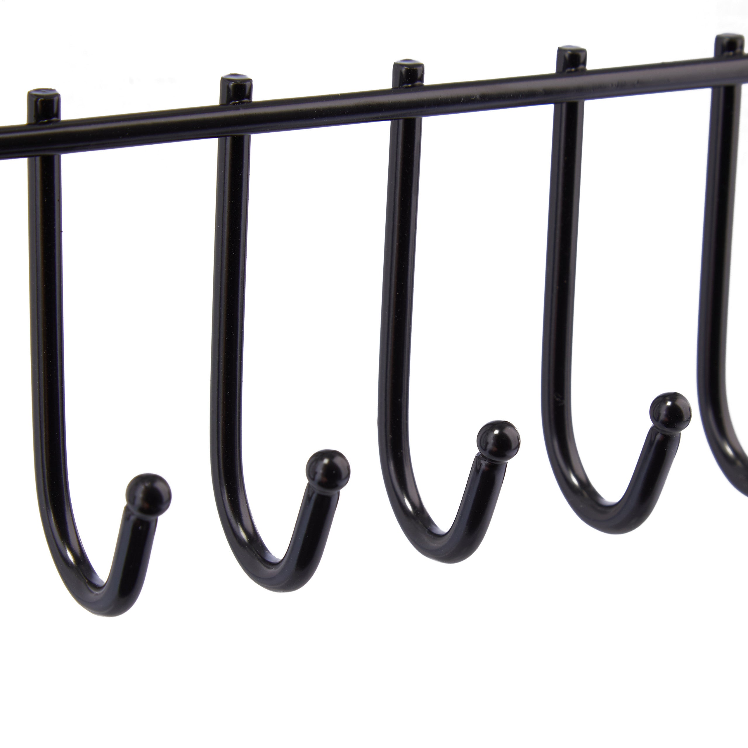 Porte-bijoux mural, pour colliers, boucles d’oreilles, format haut, présentoir, 44,5 x 25,5 x 4,5 cm, noir, Relaxdays - 9