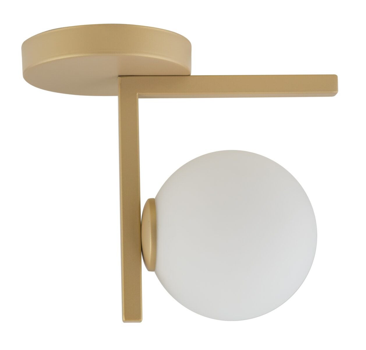 Lampa sufitowa wisząca Andy złoto-biała 1xG9x12W dekoracyjna wym: 22 x 25 x 14 cm metal SIGMA