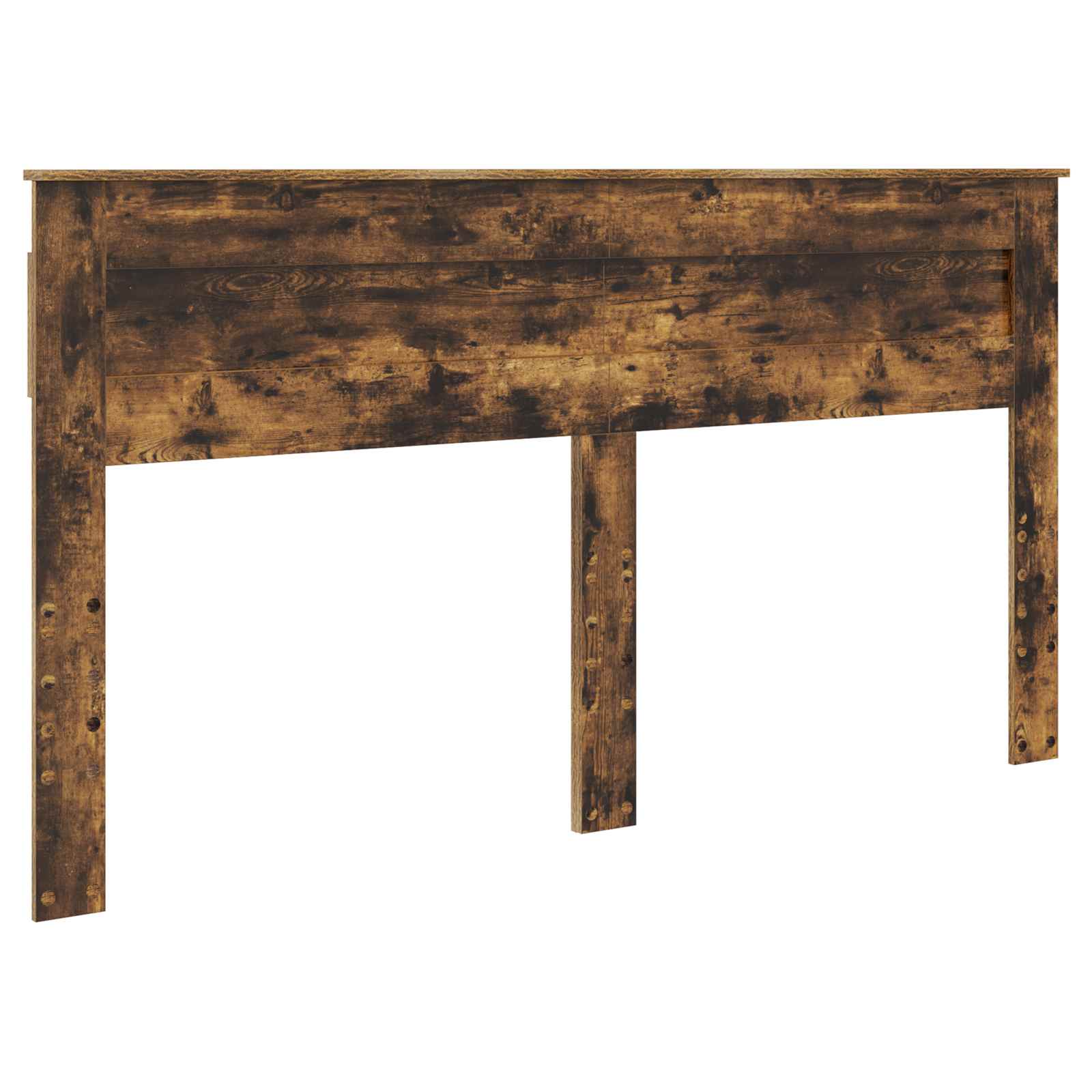 Lit avec rangement, panneau de bois, chêne fumé, pour la chambre, 180 × 200 cm - 7