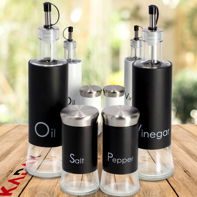 TITA-DONG Bottiglia di olio e aceto, 2 in 1, accessorio da cucina multifunzione, vetro, bottiglia di olio d'oliva, contenitore con sughero, vetro trasparente, salsa di soia, aceto con tappo, 150 ml TITA-DONG Bottiglia di olio e aceto, 2 in 1, accessorio da cucina multifunzione, vetro, bottiglia di olio d'oliva, contenitore con sughero, vetro trasparente, salsa di soia, aceto con tappo, 150 ml