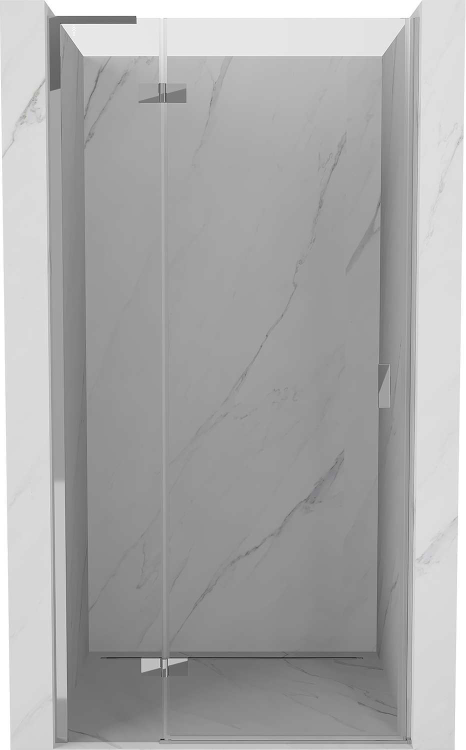 Mexen Mist-H L drzwi prysznicowe uchylne lewe 80 cm, transparent, chrom - 8A5L-080-000-01-00-L