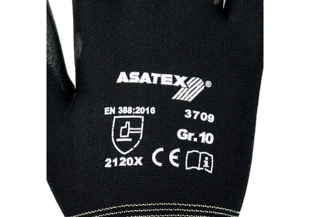 Gant taille 8 noir polyamide avec polyuréthane souple polyamide avec polyuréthan (Par 12) - 5