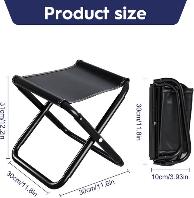 Sgabello Treppiede Pieghevole Da Campeggio - Leggero E Portatile Per Outdoor - Foto 11