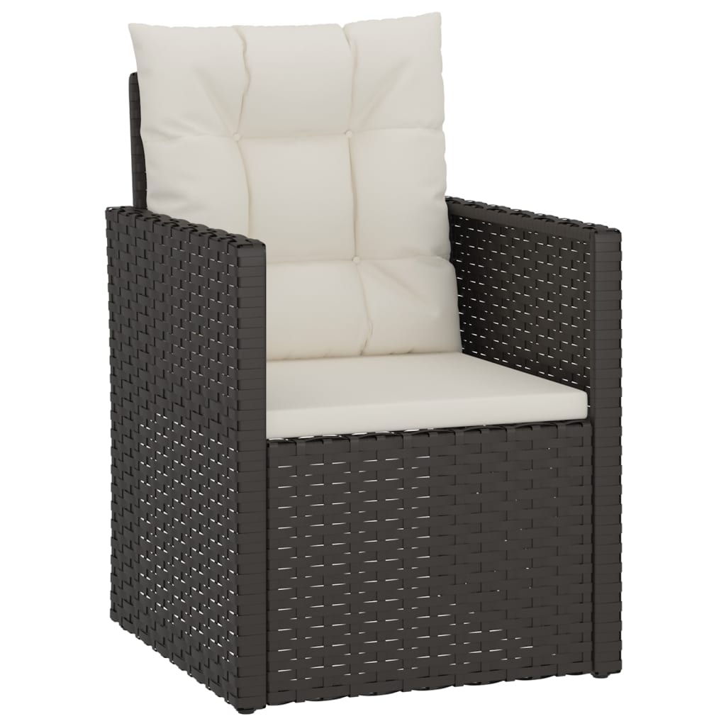 Lot De 2 Fauteuils Jardin En Résine Tressée Noire Gecko – Avec Coussins, Design Lounge, Matériaux Haute Qualité - 5