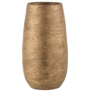 Vase Boule En Verre Design Marron - 31 Cm De Haut - Marque Paris Prix - Neuf Avec Emballage