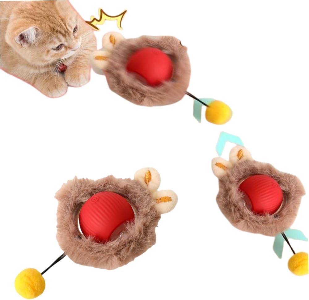 Balle de Jouet Interactive pour Chat: Balle Intelligente pour Chat Avec