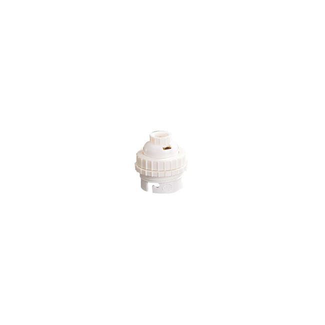 Debflex 712030 Bussola In Nylon DB B22 Colore Bianco: Attacco Ad Anello Con Viti, Per Impianti Elettrici