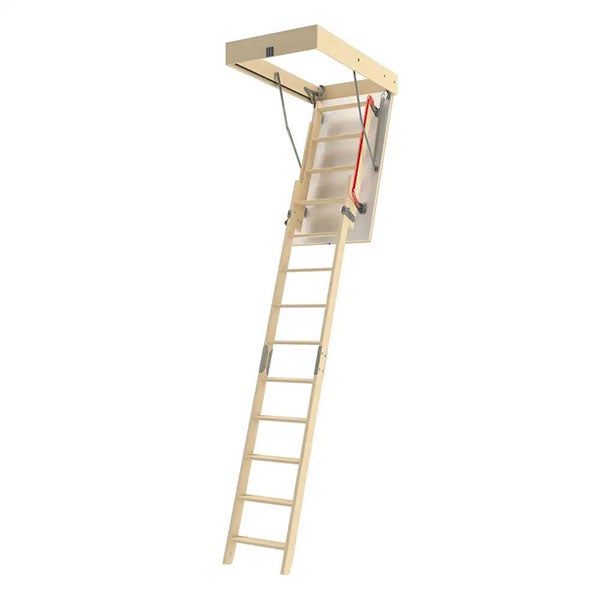 Echelle escamotable bois - Trémie de 70 x 130cm - Hauteur de 2.00 à 3.05m - LDK70130/305
