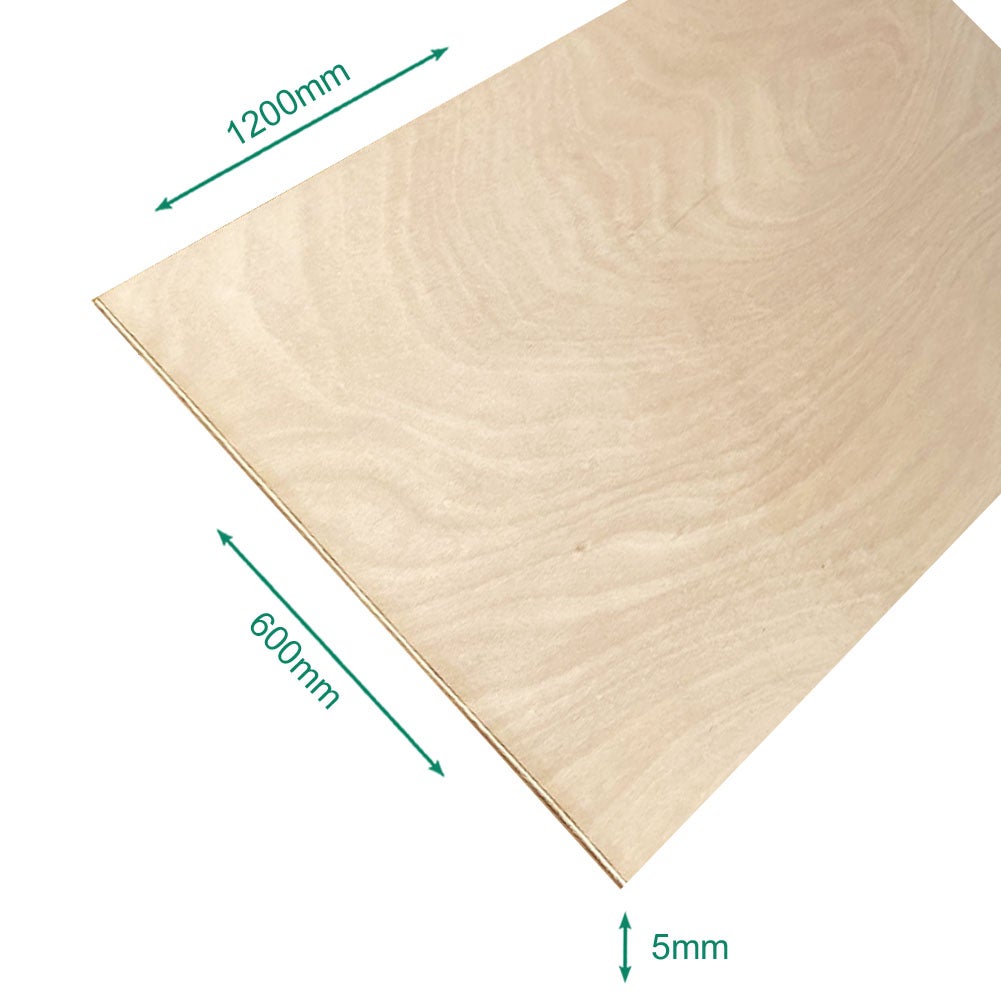 Panneau contreplaqué powerplex bio 1200 x 600 x 5 mm. - FSC 100% - 4