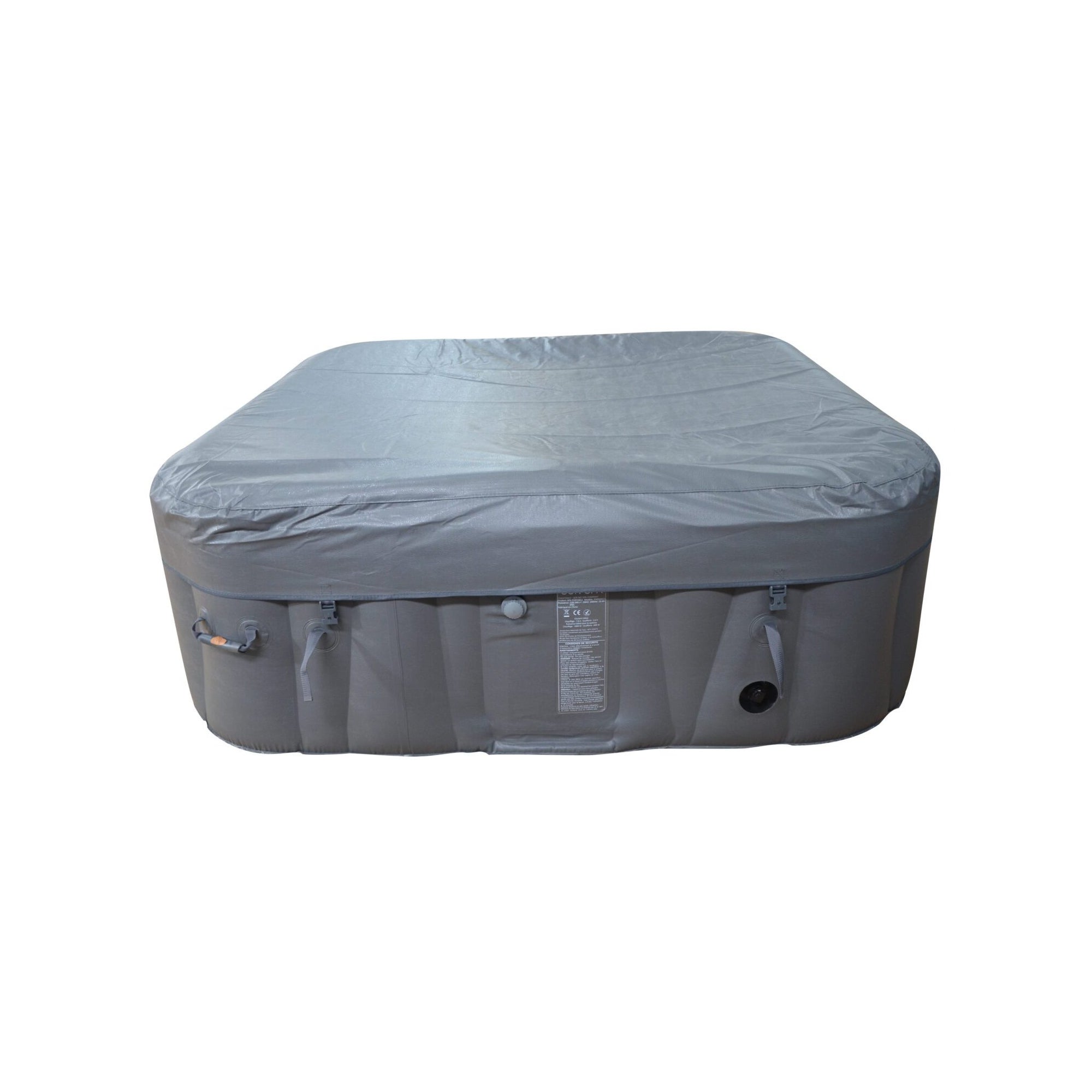Spa gonflable 6 places carré - Sunspa - Bandeau LED inclus - Dimensions : 185 x 185 cm - 9