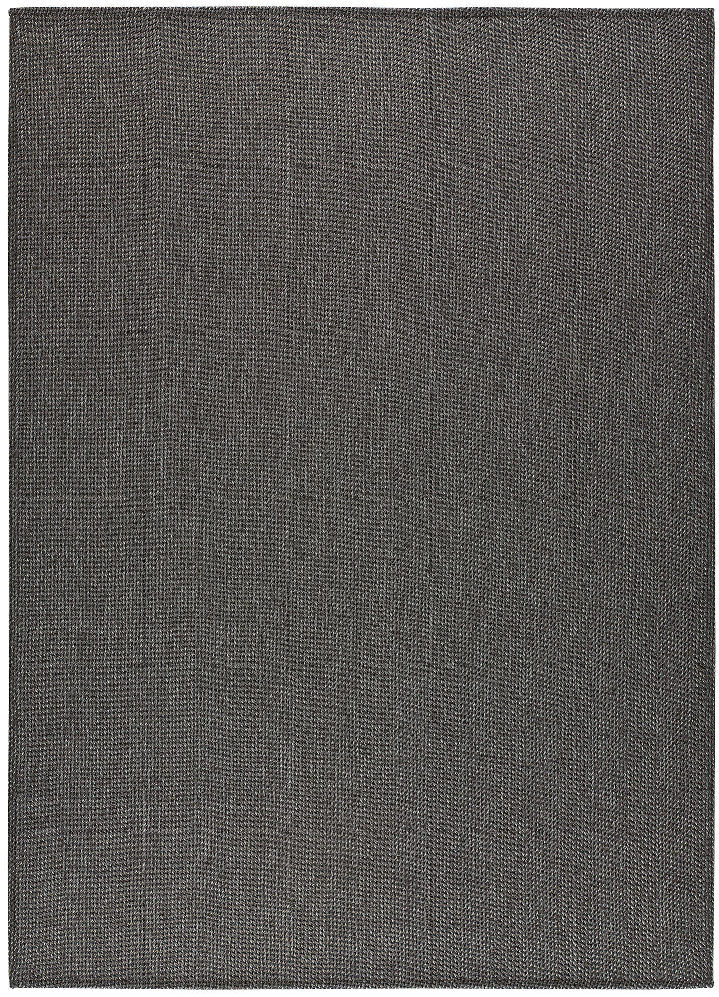 Dywan poliestrowy tkany na płasko z podkładem antypoślizgowym Jodełka antracyt 120x170cm