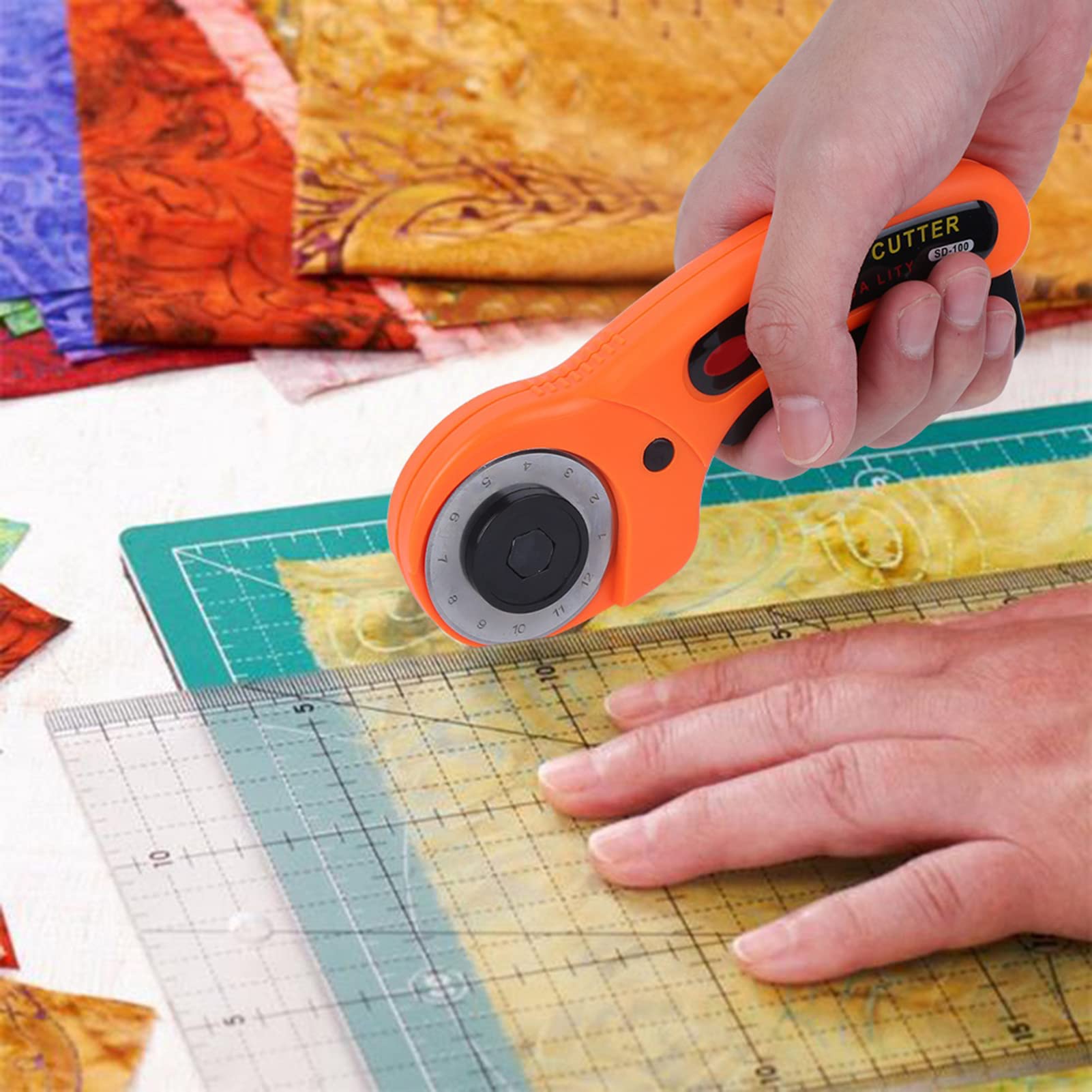 Cutter rotatif Quilters Couture PatchWork Cuir Découpe Couteau ...
