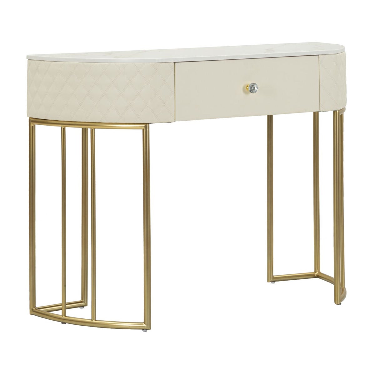 Stolik Konsolowy Ira, Drewno, Biały, Seven Design