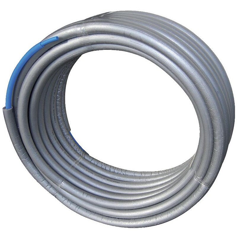 Tube PER prégainé isolé bleu Ø16, en couronne de 50m, PB TUB - 2
