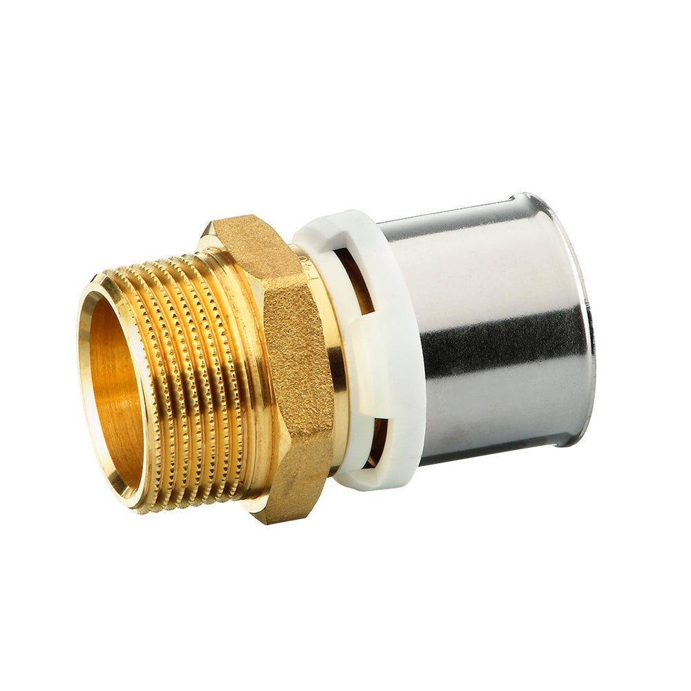 Racord sertizare cu filet exterior din alama, 40 mm - 1