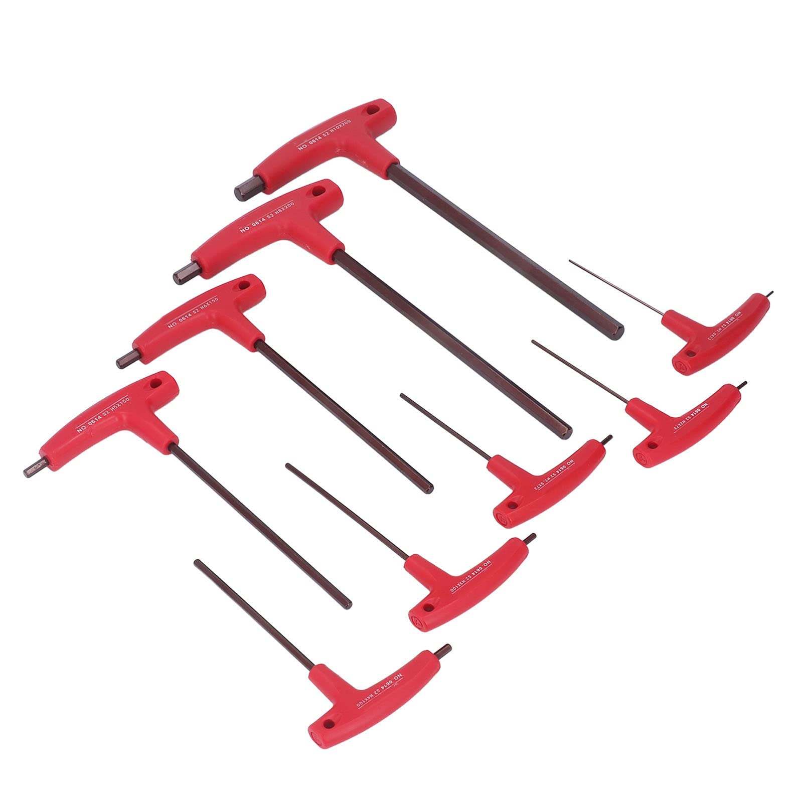 Jeu De 8 Clés Hexagonales T-handle Draper – Métriques, 2,5 à 10 Mm, Sur Support