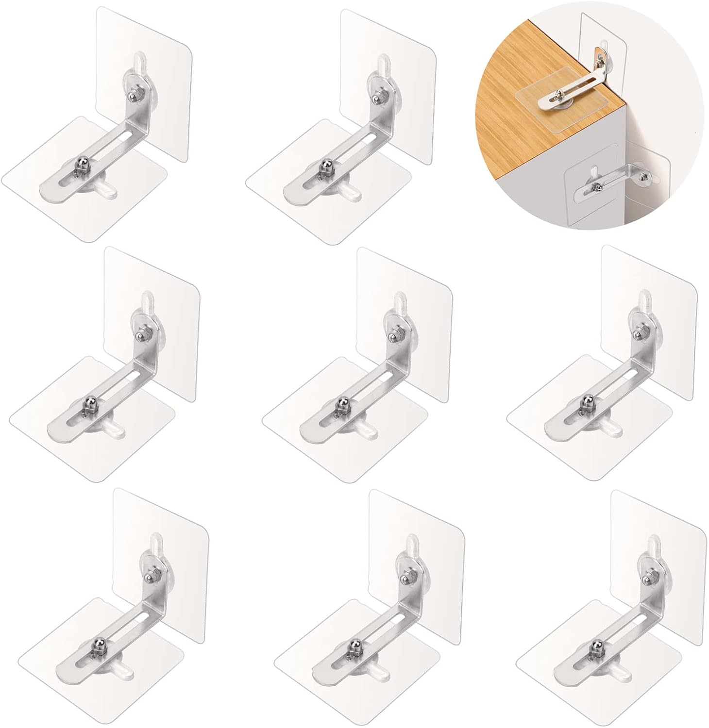 6 Pièces Ancrage de Sécurité de Meuble, Ancrages Muraux pour Meubles, Anti Basculement Ancrages 6 Pièces Ancrage de Sécurité de Meuble, Ancrages Muraux pour Meubles, Anti Basculement Ancrages