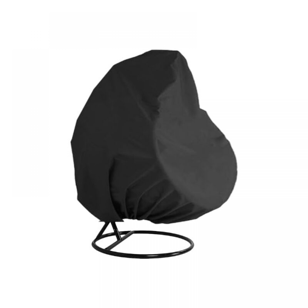 Pokrowiec na krzesło wiszące, pokrowiec na krzesło wiszące, wodoodporny, pokrowiec na krzesło wiszące, taras, ogród, 2 osoby, czarny, 230 x 200