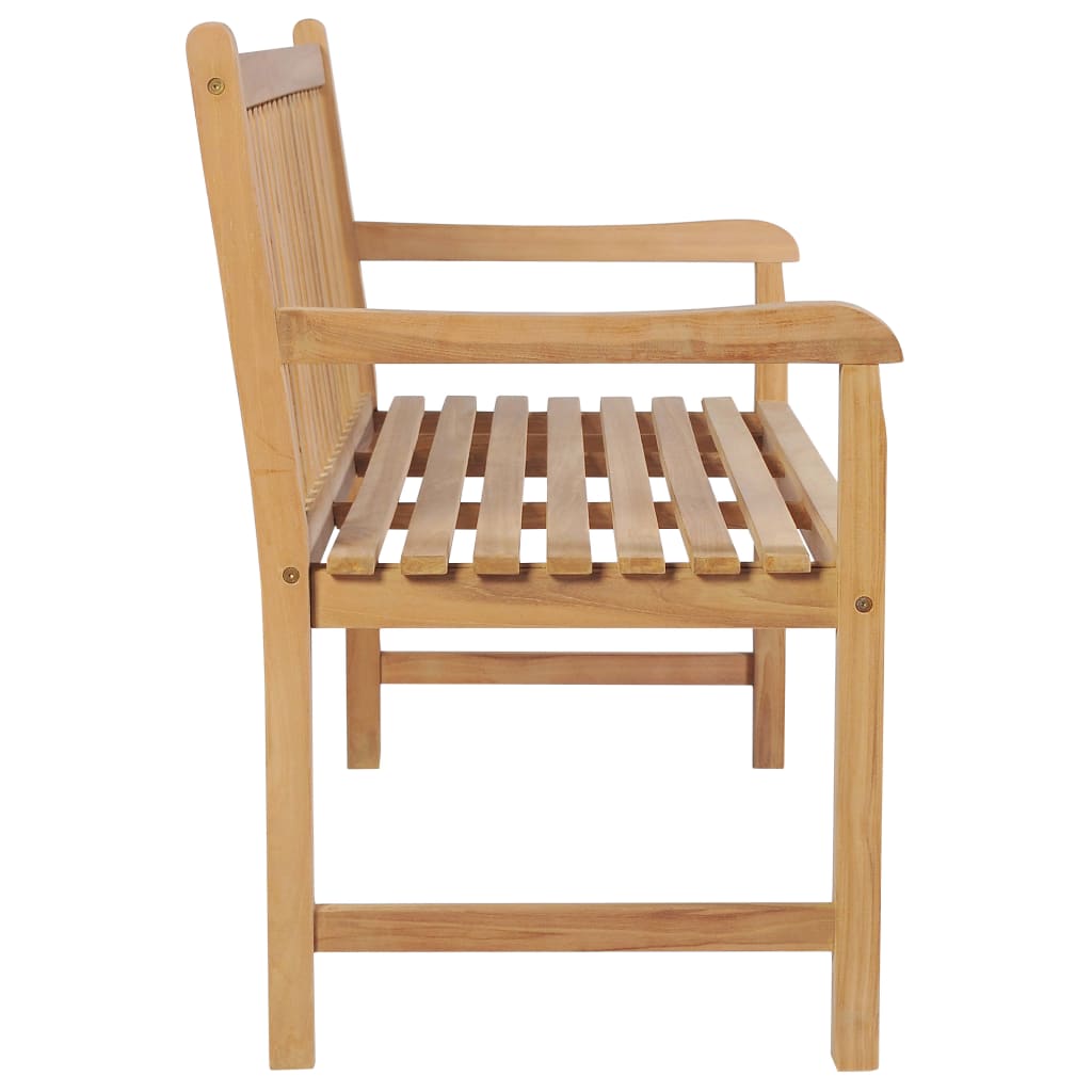 Banc de jardin avec coussin beige 175 cm Bois de teck massif vidaXL - 5