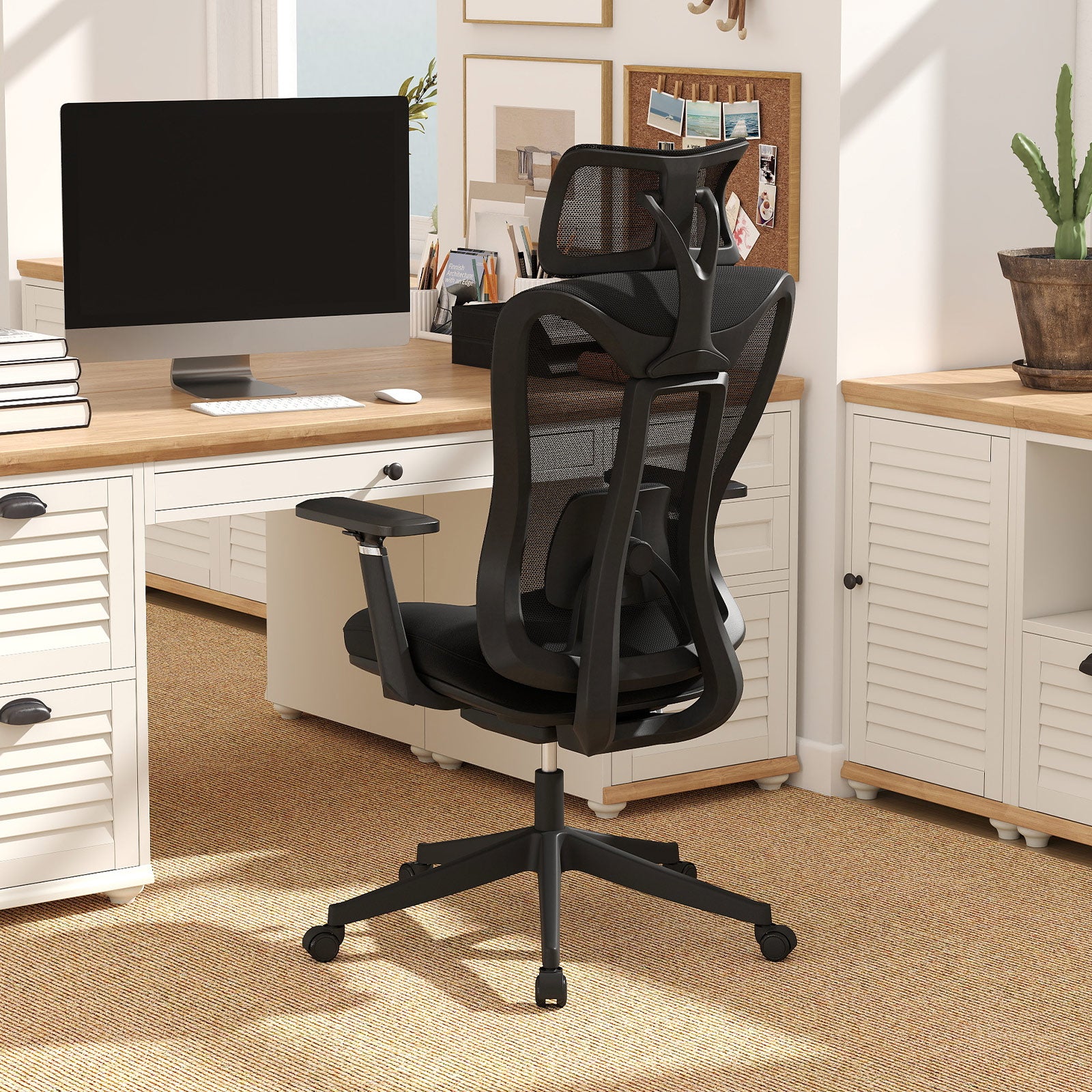 MOLENTS Sedia Ufficio Ergonomica In Rete - Supporto Lombare E Braccioli 3D Regolabili - 2