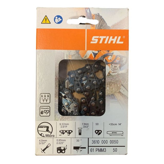 Chaîne de tronçonneuse Picco Micro 3 STIHL 36100000050 50 maillons 3/8
