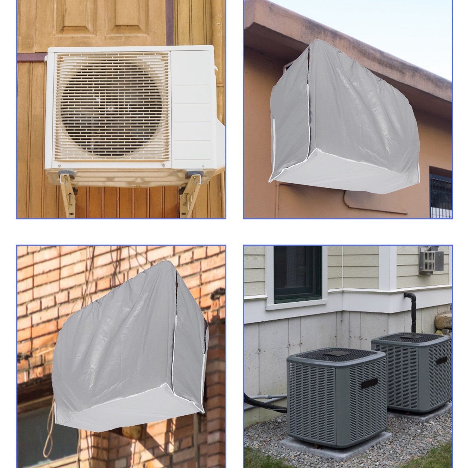 Housse de protection pour climatiseur extérieur, anti-poussière, anti-neige, imperméable, pour la maison, #3, 94 x 40 x 73 cm - 5