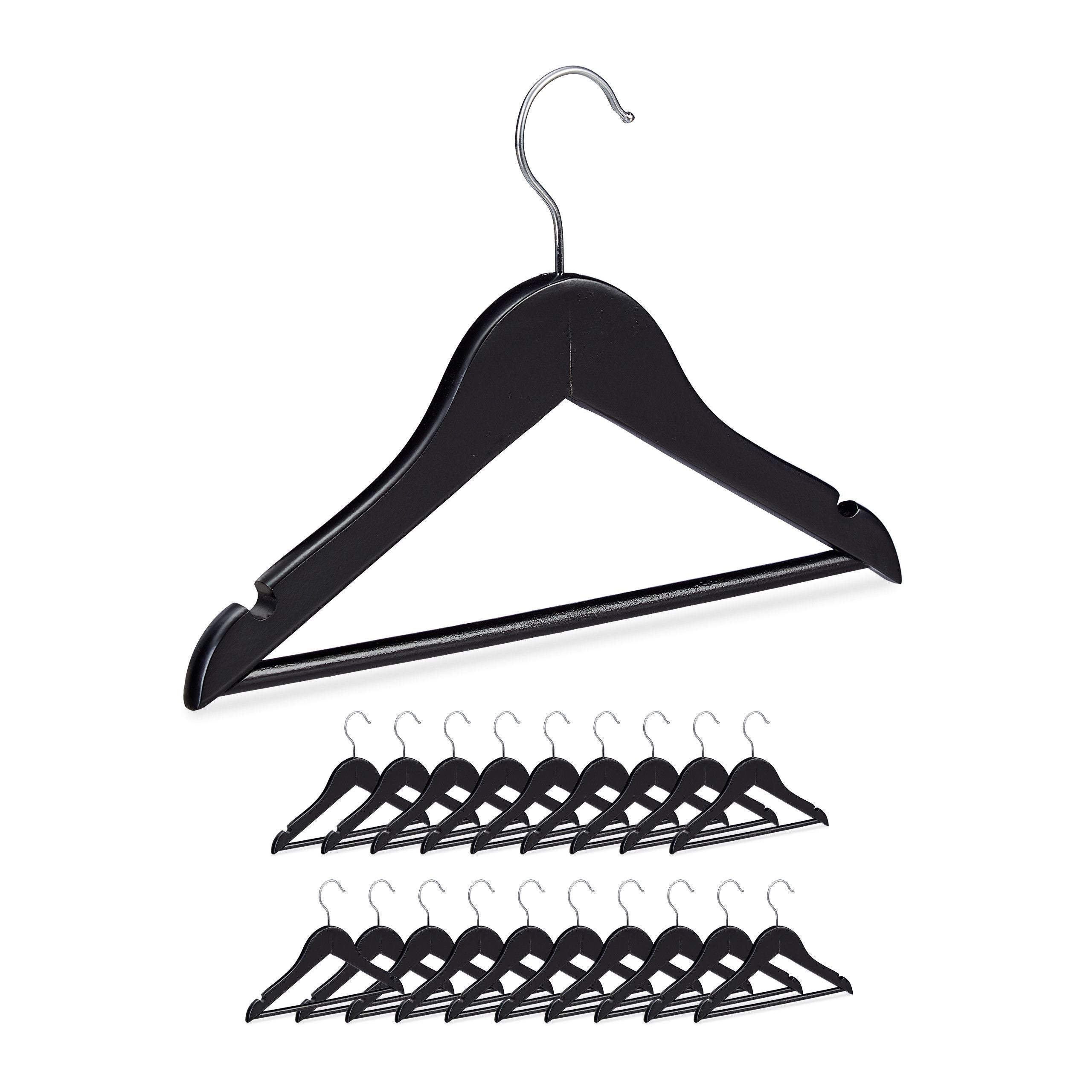 Lote de 20 perchas de madera para ropa de bebé niño cruces gancho