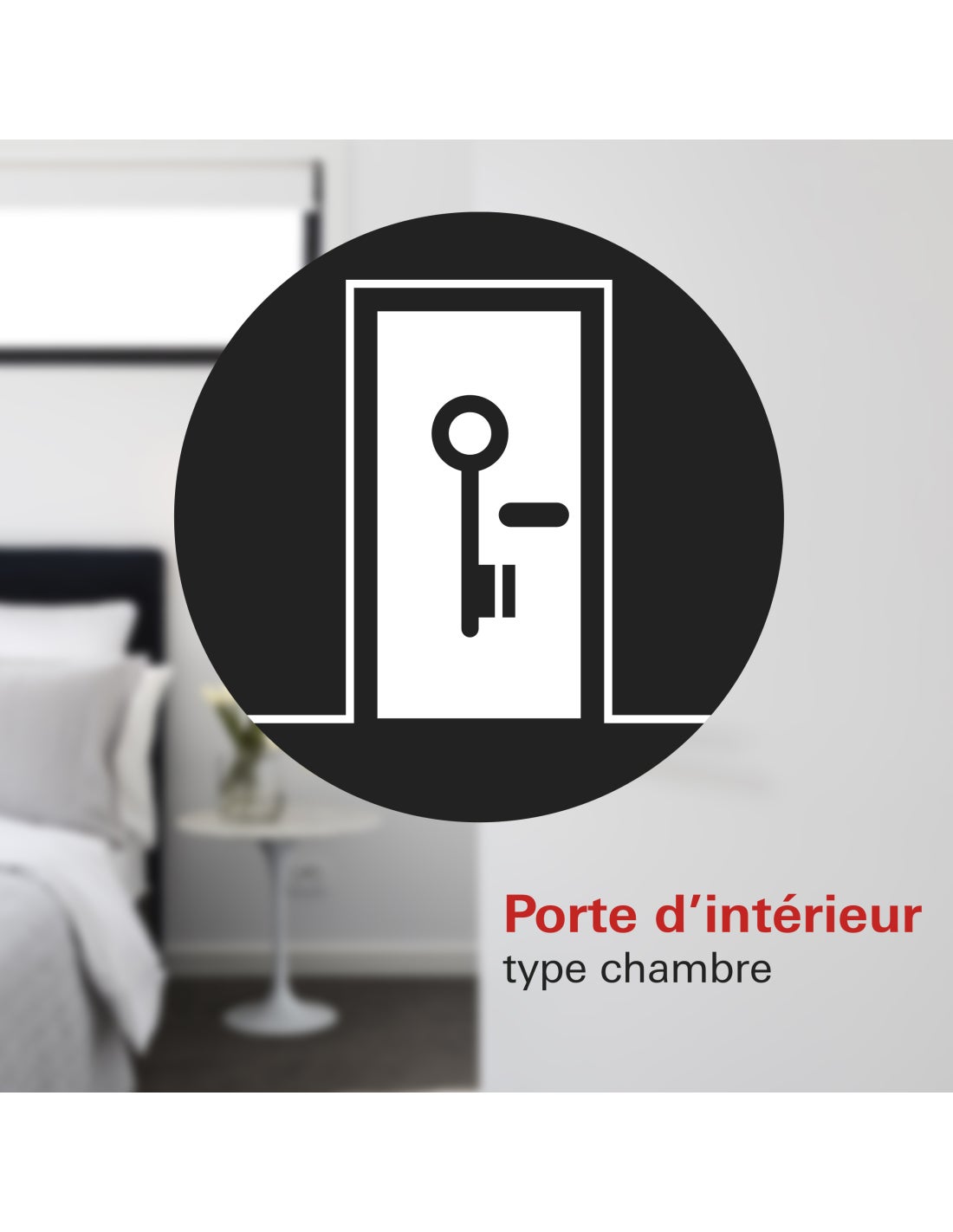 THIRARD - Serrure encastrable pêne dormant pour porte de chambre, axe 50mm, bouts ronds, noir - THIRARD - 6