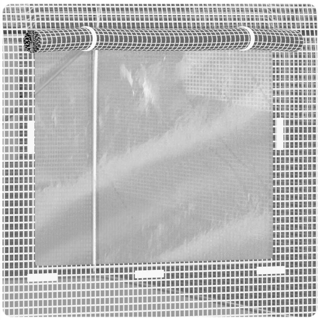 Tunnel de jardin en aluminium 2x3m (6m2) blanc Plonos - 4