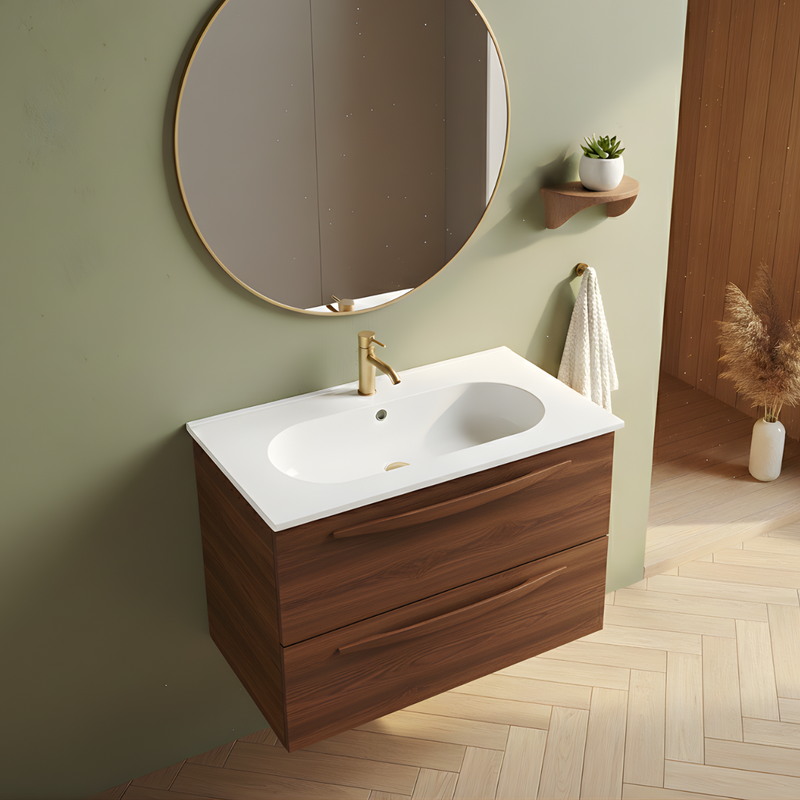 Vasque à encastrer ovale - 100 x 46 cm - Blanc brillant - CLEA - 5