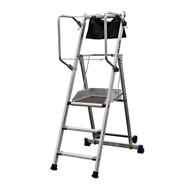 Escabeau PIRL 3 marches - Hauteur max. de travail 2.70m - 18-133