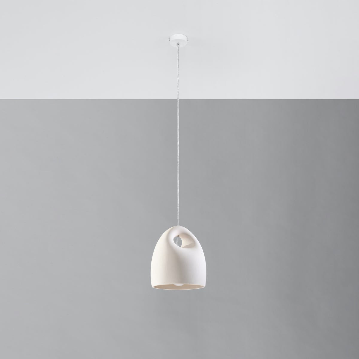 Lampa wisząca ceramiczna ZENNA LED 4000K - 25x25x126cm Sollux
