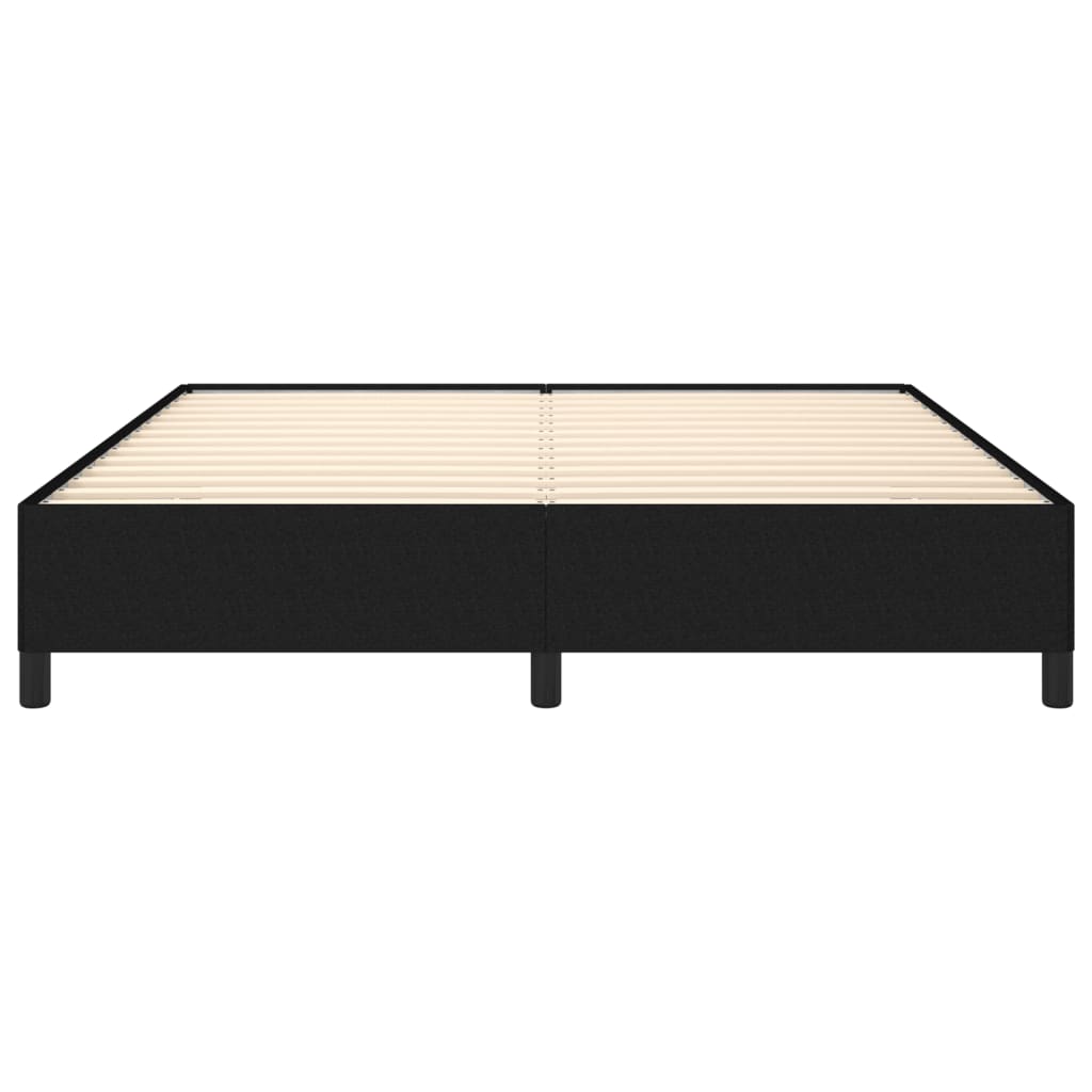 Cadre de lit sans matelas noir 180 x 200 cm tissu - 5