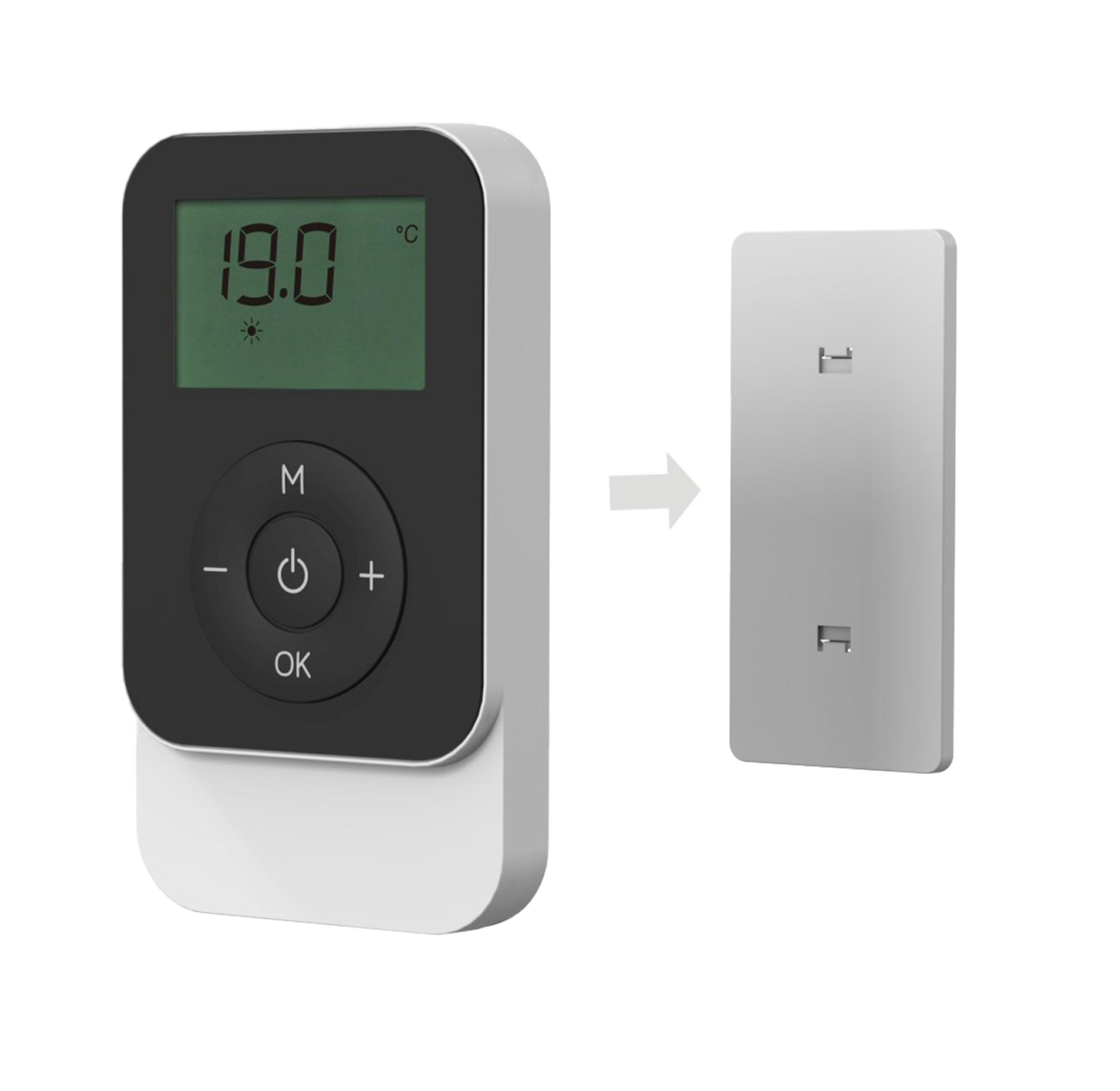 Sèche-serviette électrique sans fluide 500W H.101xL50cm Bestherm ANIS blanc - 4