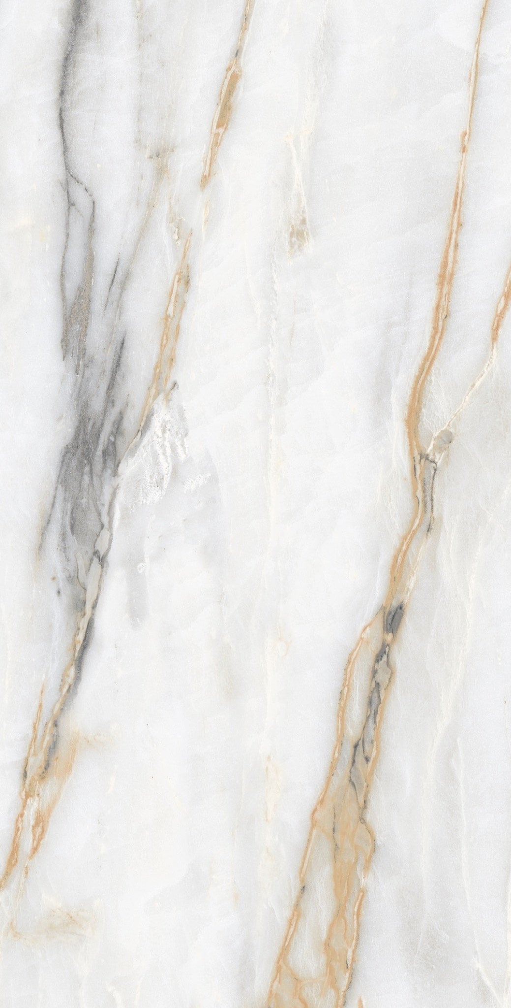 Carrelage sol / mur effet marbre blanc CHINA GOLD l.60 x L.120 cm Brilliant LIMCARO - 7