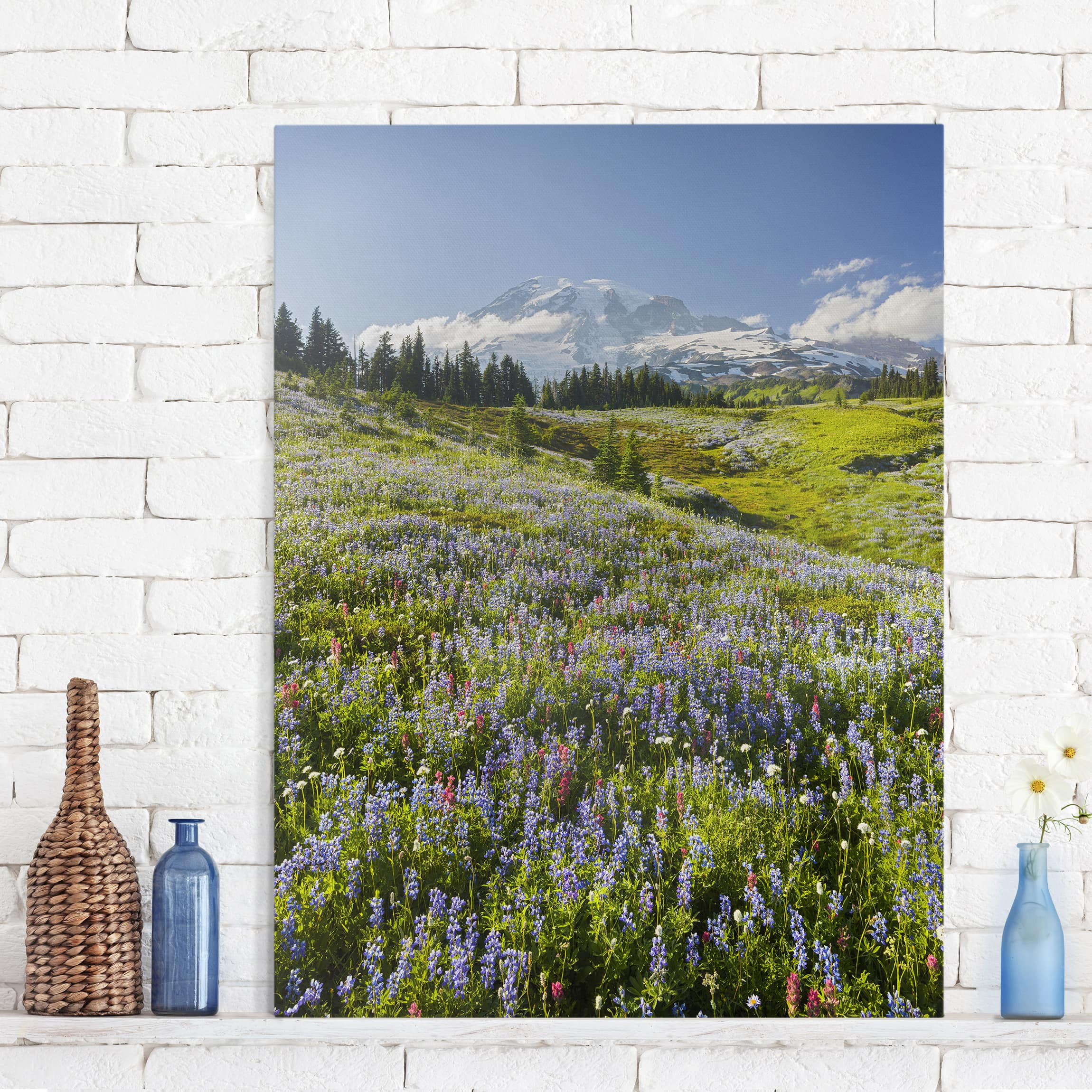 Tableau paysage montagne slovaque sur toile intissée horizontal