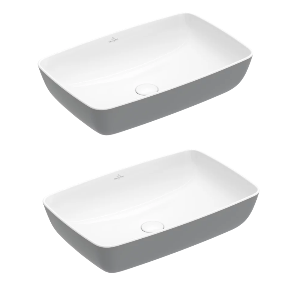 Lot de deux vasques rectangles à poser VILLEROY ET BOCH Artis Blanches - 5