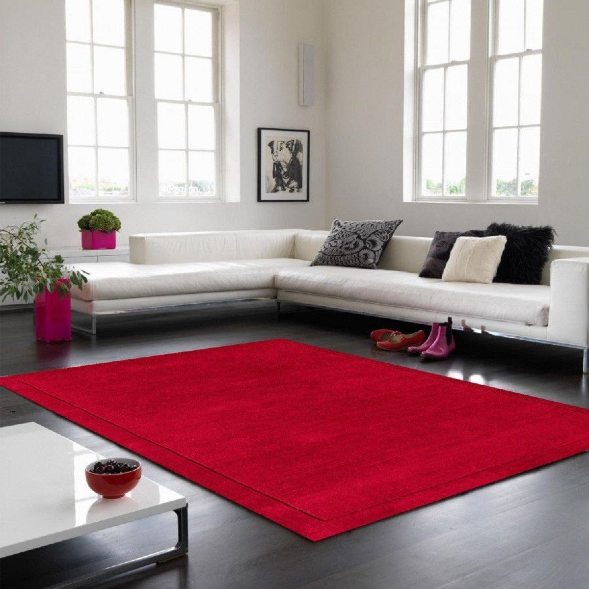 Tapis uni pure laine tufté CANDY 80x150 cm - 2