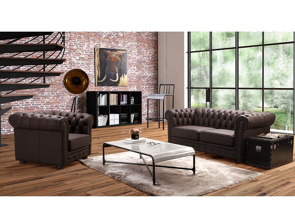 Tapis shaggy à poils longs ultra doux - 160 x 230 cm - Taupe reflet beige - DOLCE - 5