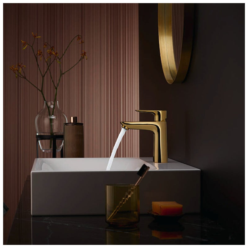 Mitigeur lavabo HANSGROHE Talis 110 CH3 Coolstart Aspec doré poli - 6